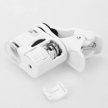 Clip on Microscope 60X LED Magnifying Glass for Mobile camera. - Image 2
