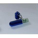 Small aluminum keyring canister