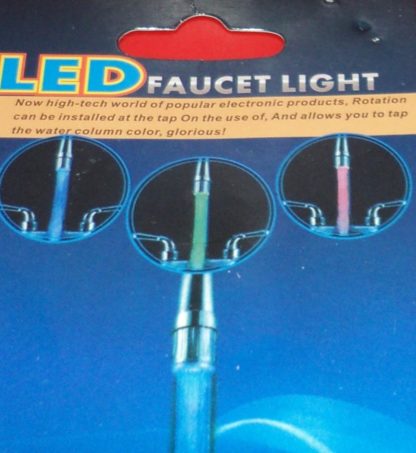 Amazing tap lights. Three colours temperature controlled. Blue when cold, green for warm and red when hot. Easy to install.
